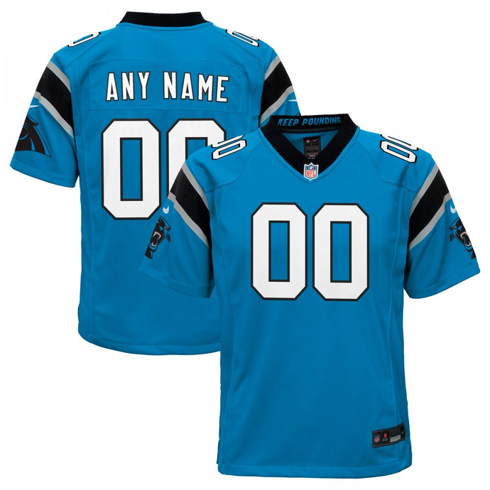 Carolina Panthers Nike Youth Alternate Custom Game Jersey - Blue-Profan Arena